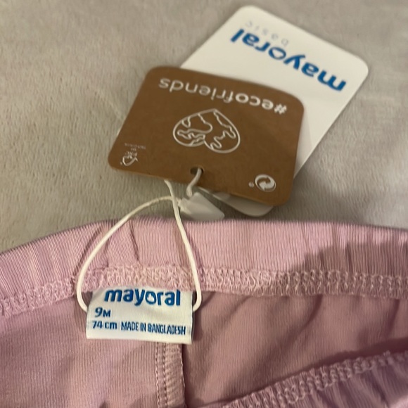 Mayoral pink/purple leggings 9m - Picture 3 of 3